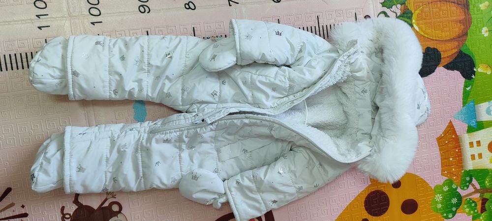 Зимовий комбінезон білосніжний розмір 80