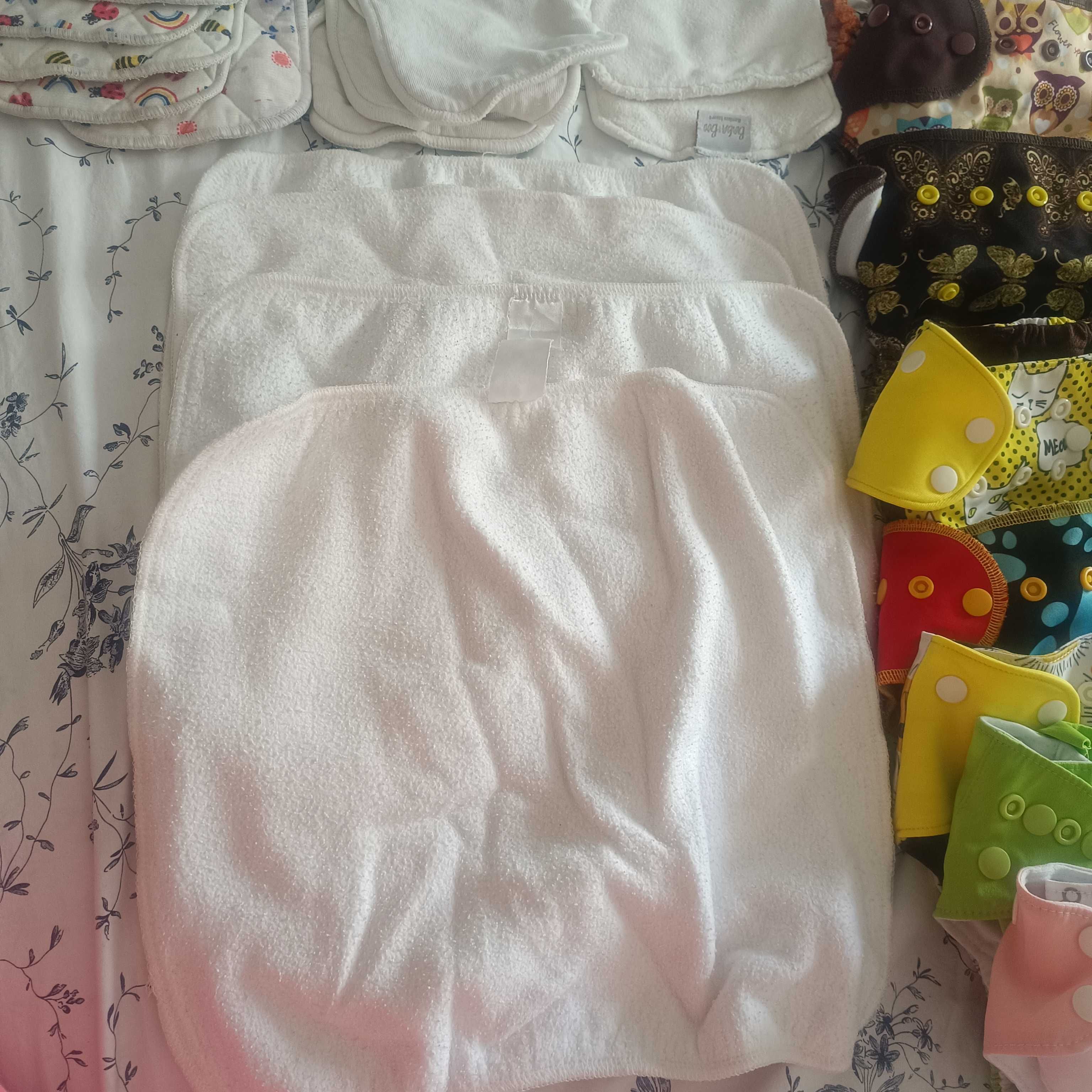 Pack fraldas reutilizáveis e absorventes