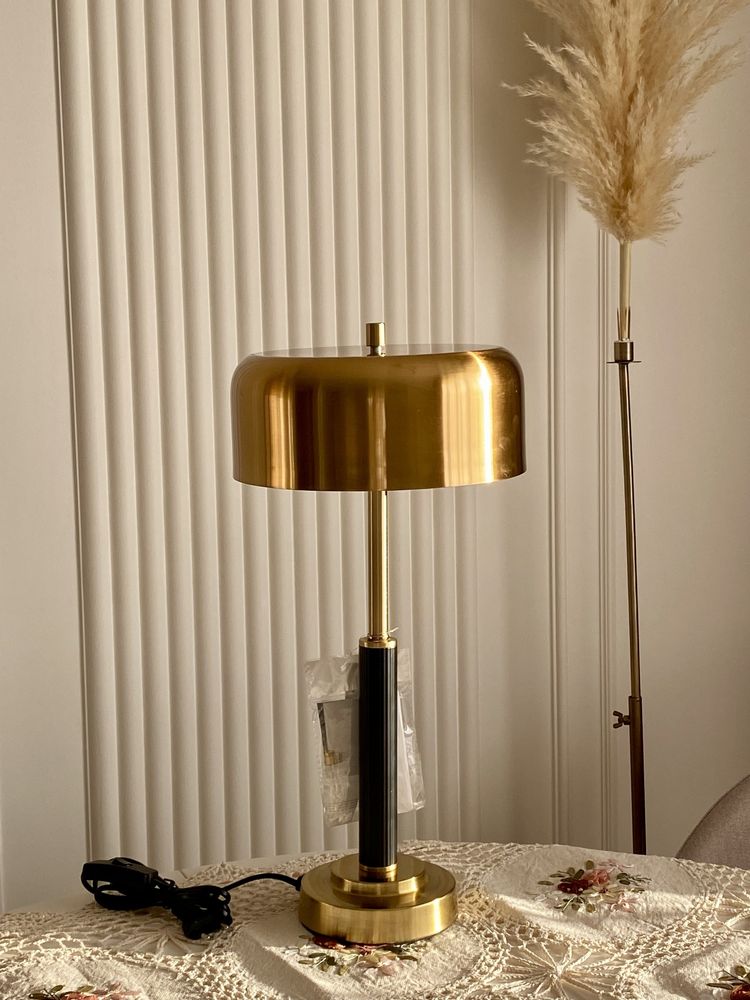 Lampa złota, glamour, dwie zarówki, Home&You