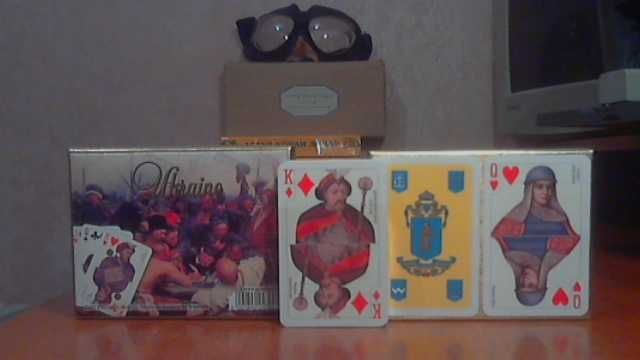 Карты игральные пластик. Козаки (Австрия), Доллар, Кока-кола, Украина.