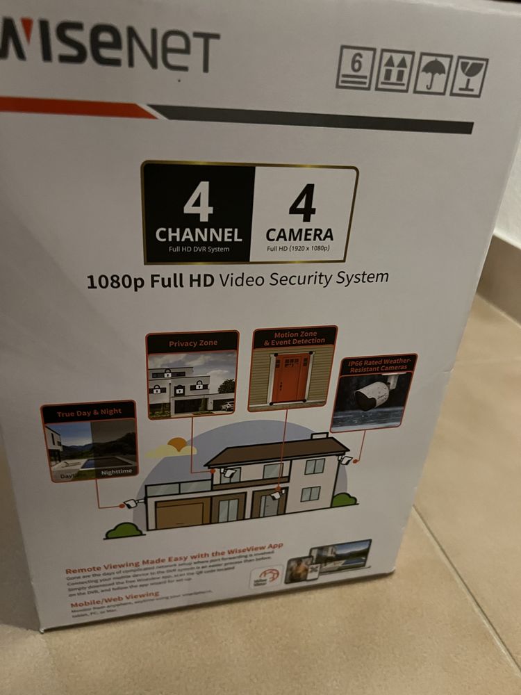 Sistema de videovigilancia com 4 camaras