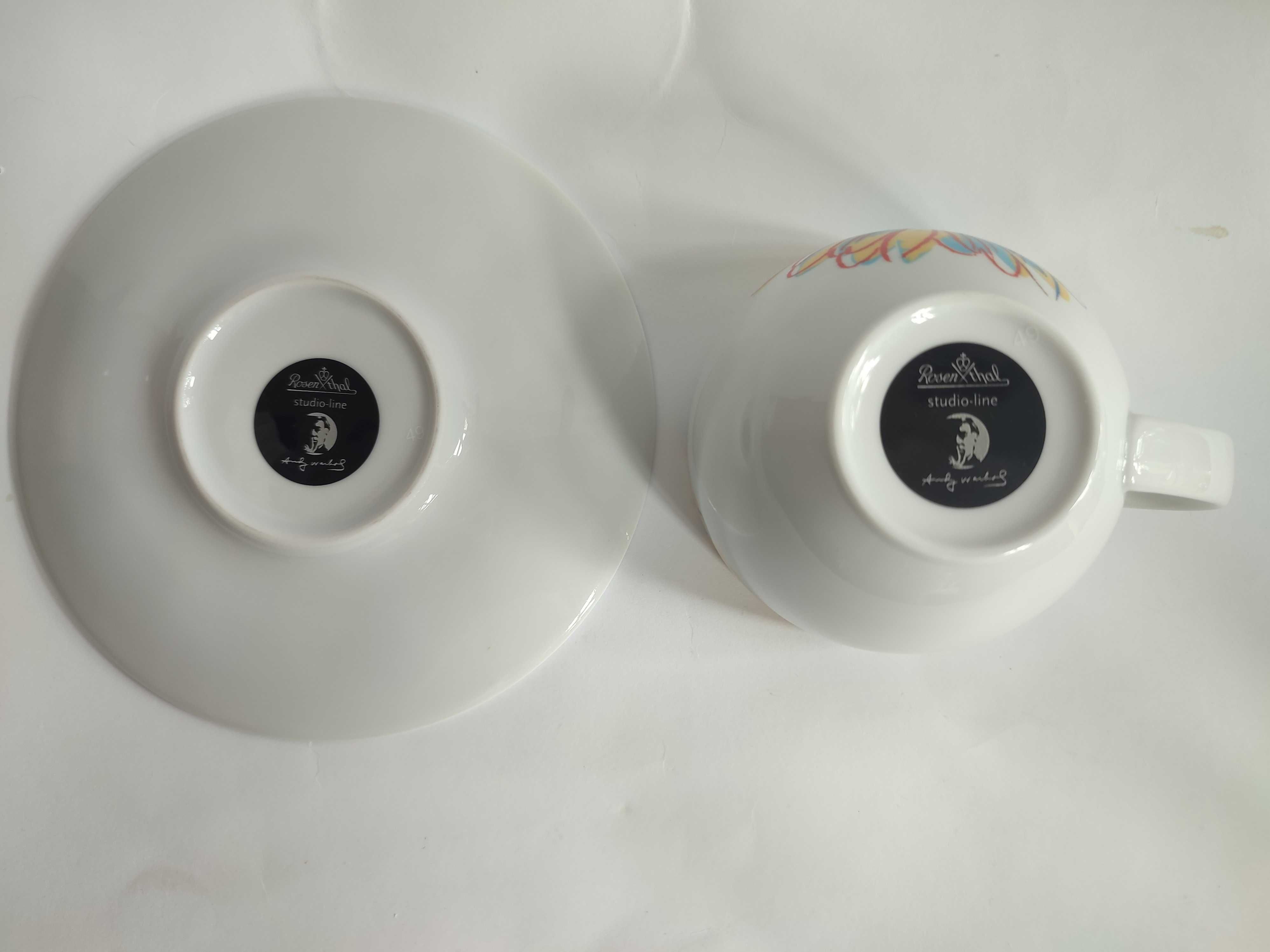 Rosenthal Studio Line Daisies Andy Warhol:  filiżanka ze spodkiem