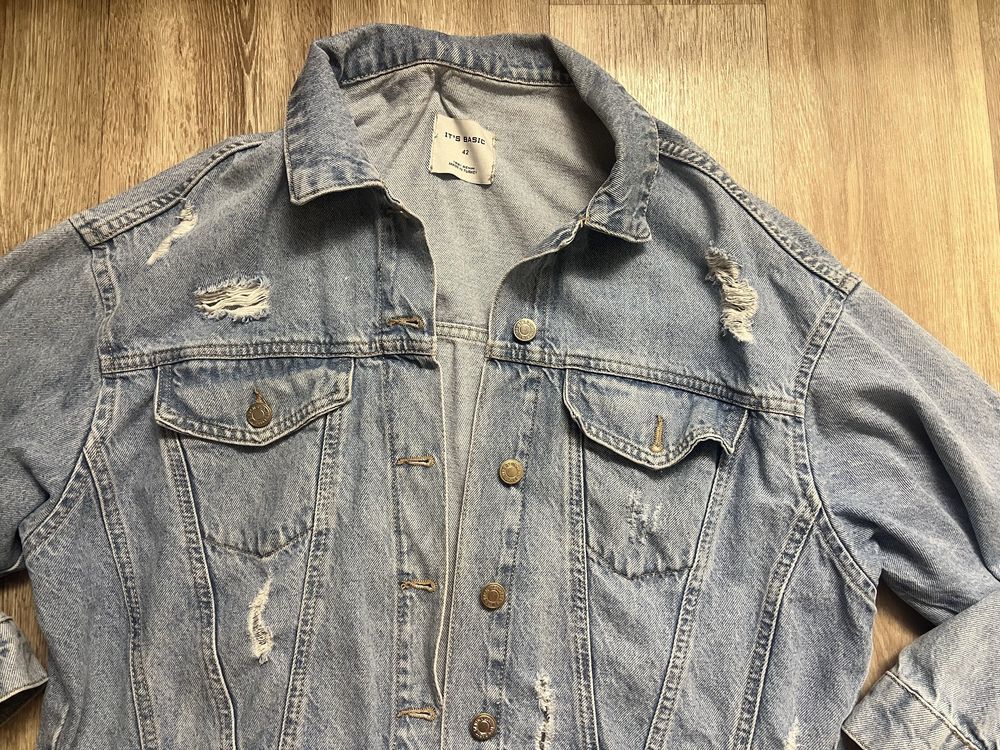 Джинсовий піджак оверсайз як zara