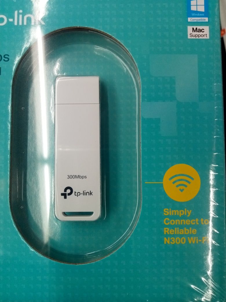 Adapter USB Wireless Wi-Fi N 300 Mbps novo TP-Link