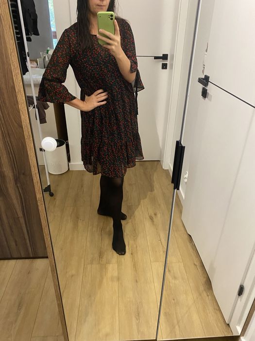 Luźna sukienka jesienna