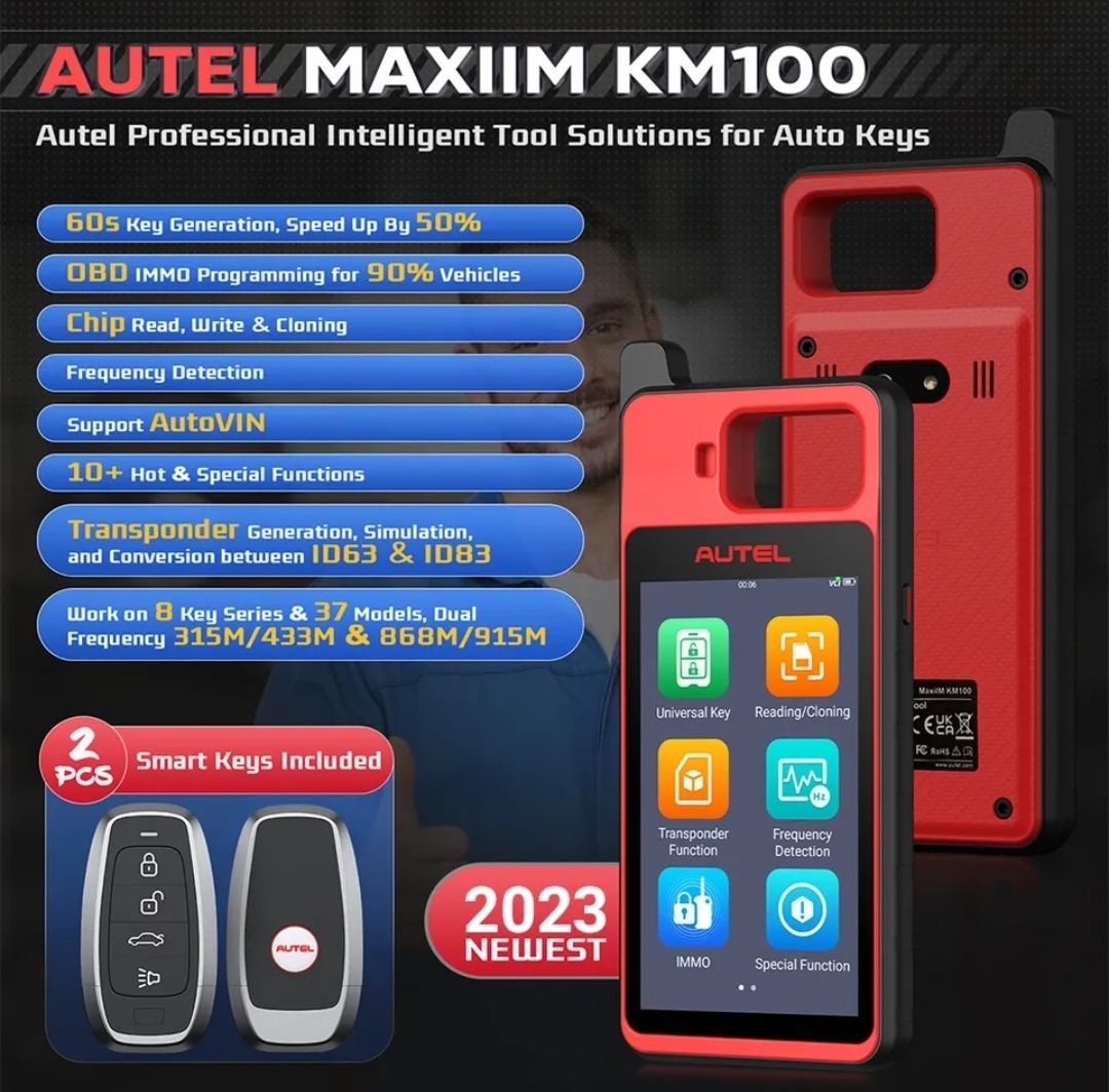 Программатор ключів Autel MaxiIM KM100