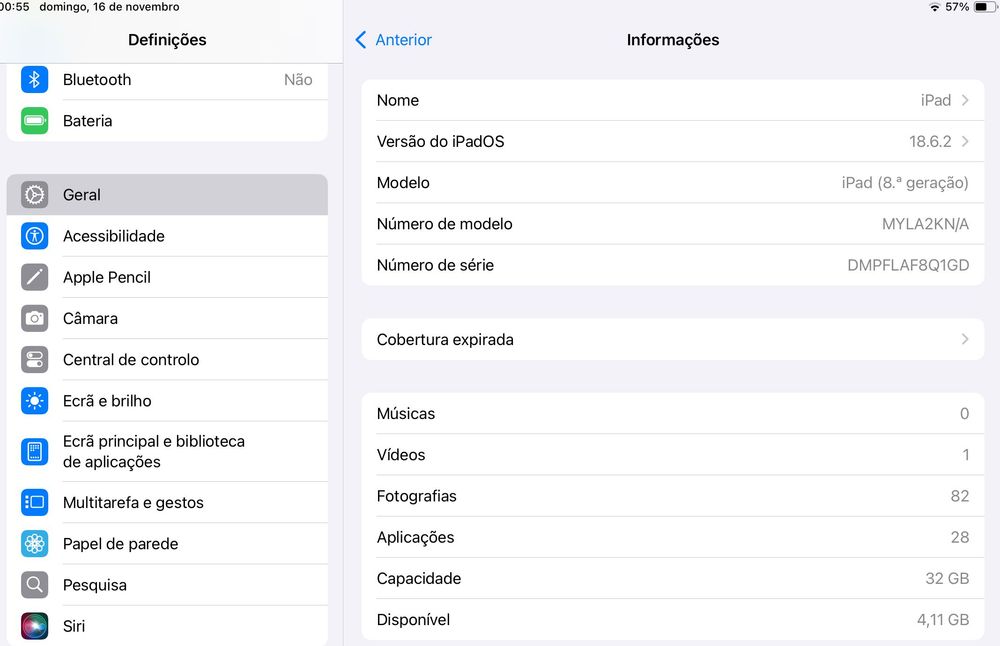 iPad 8 - 32GB - 10.2" com garantia