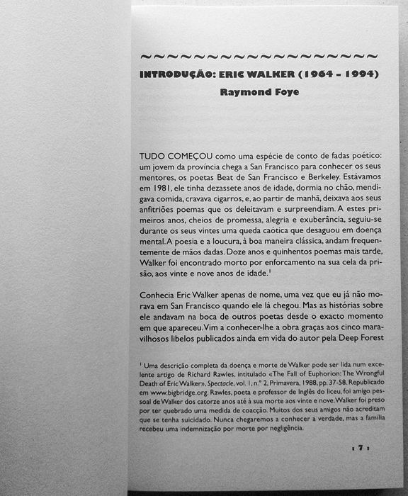 A poesia de Eric Walker, Neeli Cherkovski & Bob Kaufman