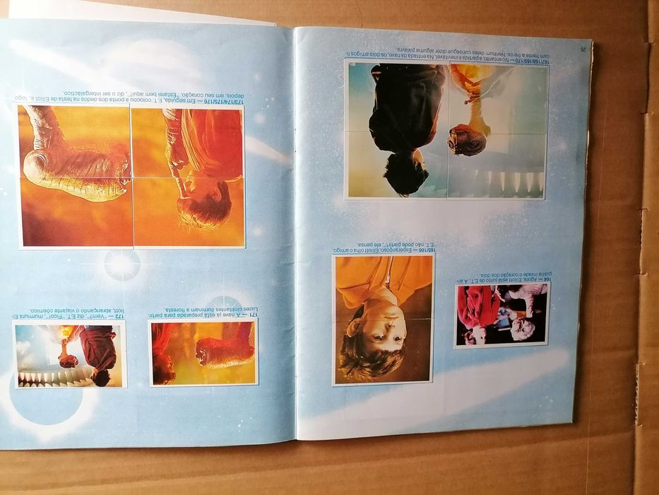 Caderneta Cromos c/Diversões GALP 1982 -  E. T.   O Extraterrestre