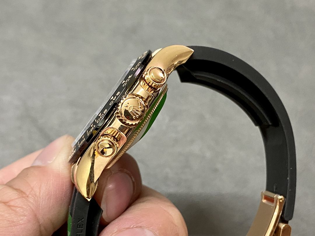 zegarek męski automatyczny 40 mm – styl rolex daytona | złoty