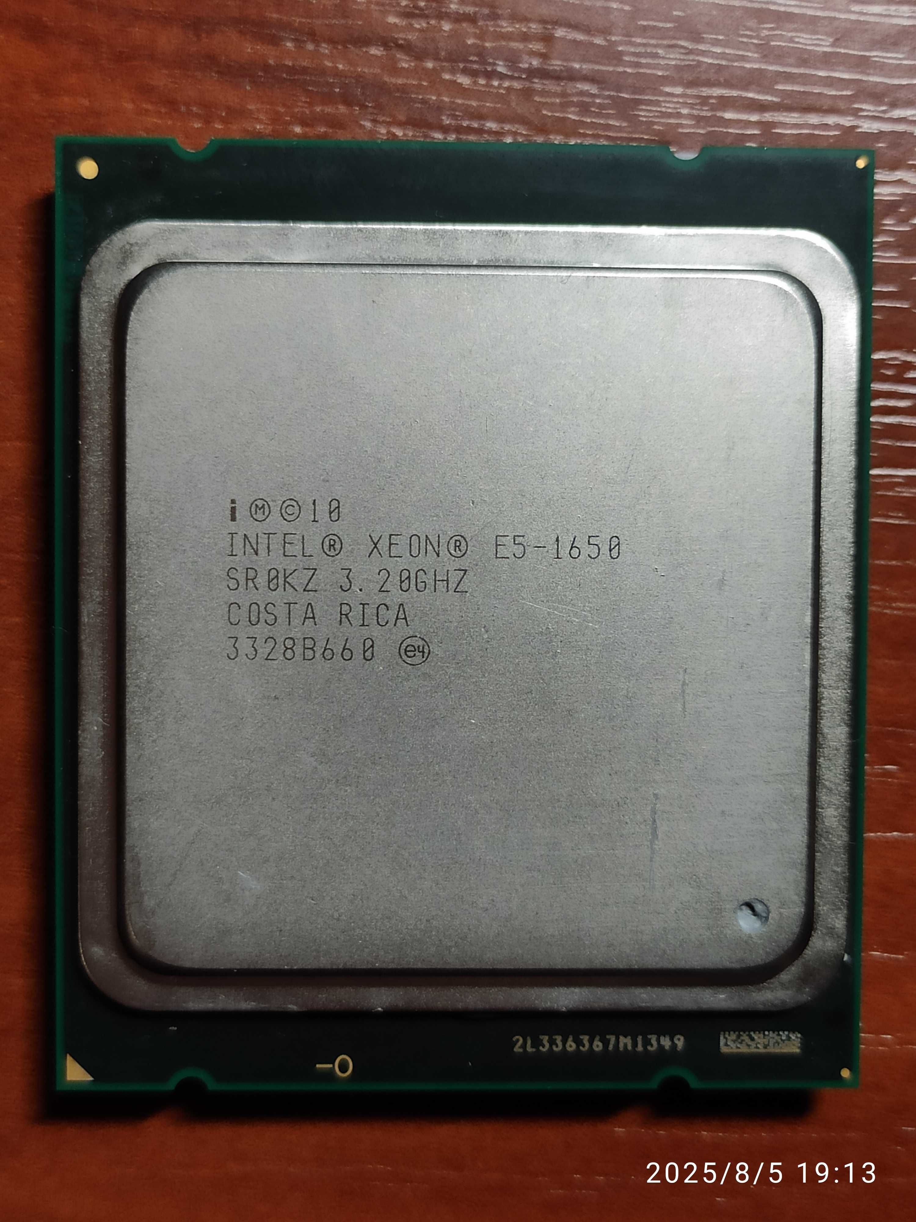 Процессор Intel Xeon E5 1650 6 ядерный  3.8-4.2 ГГц, ОЗУ до 2133 MHz