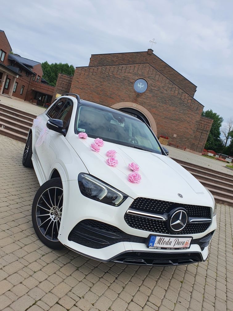 Auto do ślubu, samochód do ślubu. Biały Mercedes GLE 2020 rok !!!