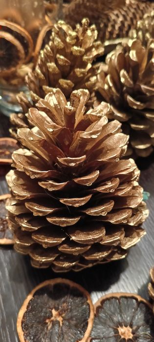 Duża szyszka 4szt. , święta Bożego Narodzenia, ozdoba