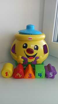 Fisher price garnuszek klocuszek zabawka