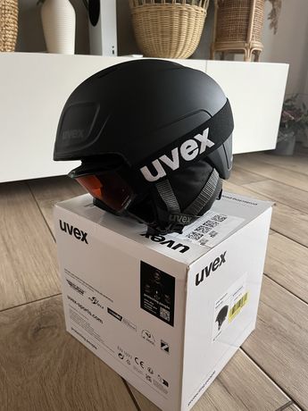 Kask narciarski dla dzieci Uvex Heyya Pro + google