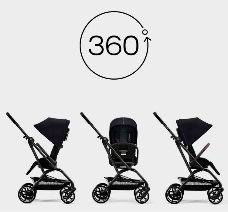 Wózek CYBEX easy S twist czarny