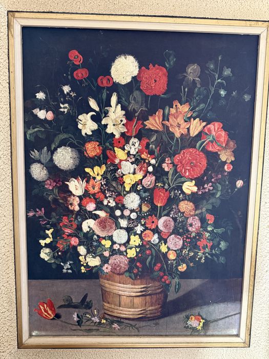 Obraz w drewnianej ramie ze Szwecji