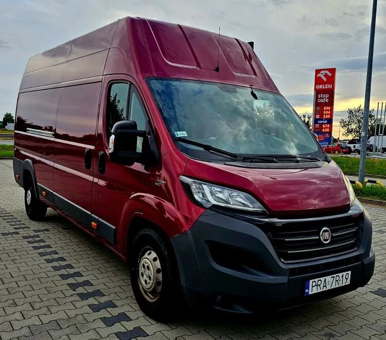 Fiat Ducato L4H3  Ducato 180 Multijet 177km, Drzwi 270, Kamera cofania, Stan BDB, FV23%
