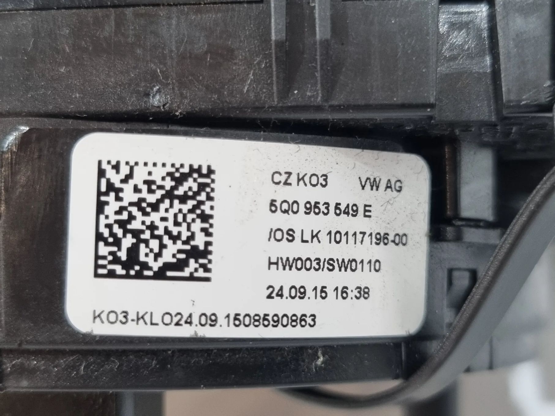 VW GOLF VII PASSAT B8 TAŚMA ZWIJAK PRZEŁĄCZNIK ZESPOLONY MANETKI 5Q0953549E 5Q0953513AN