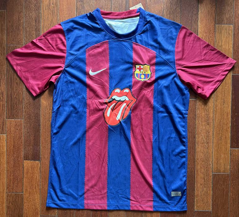 Robert Lewandowski FC Barcelona The Rolling Stones koszulka z autogr.