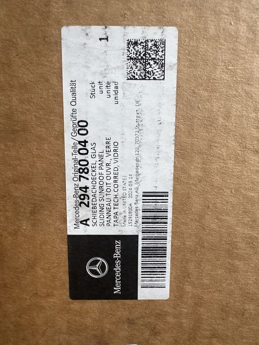 Панорама дах Mercedes benz EQE SUV