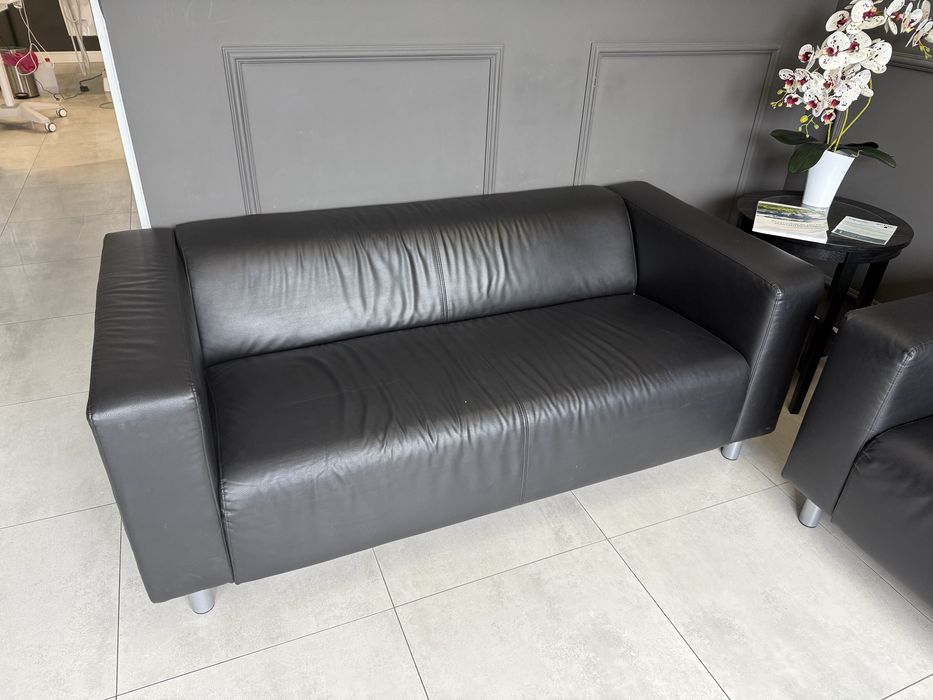 Sofa IKEA Klippen czarna, 2 sztuki