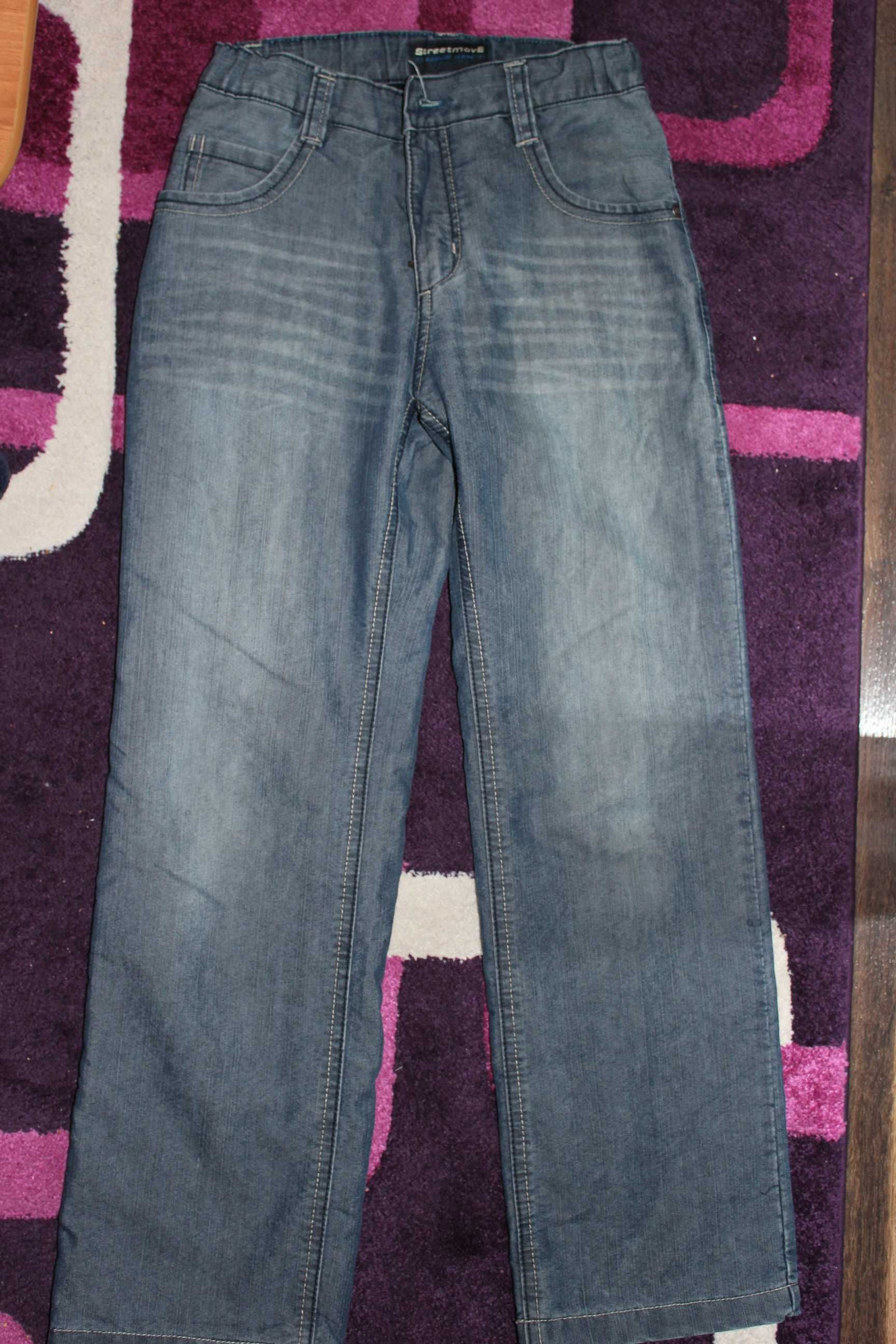 PROMOCJA -RABATY Spodnie, jeansy ocieplane / na zimę 140 cm