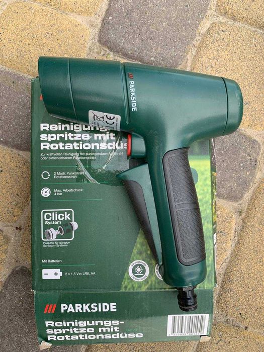 Пістолет  Parkside  для чищення з обертовою насадкою на батарейках