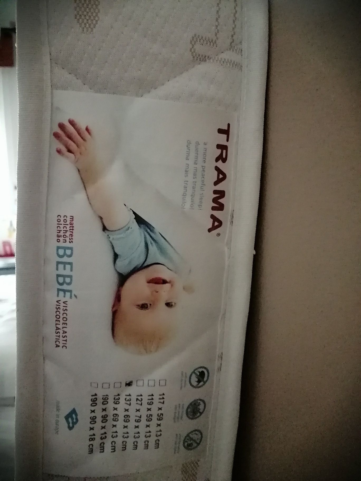 Cama/Berço com colchão Trama