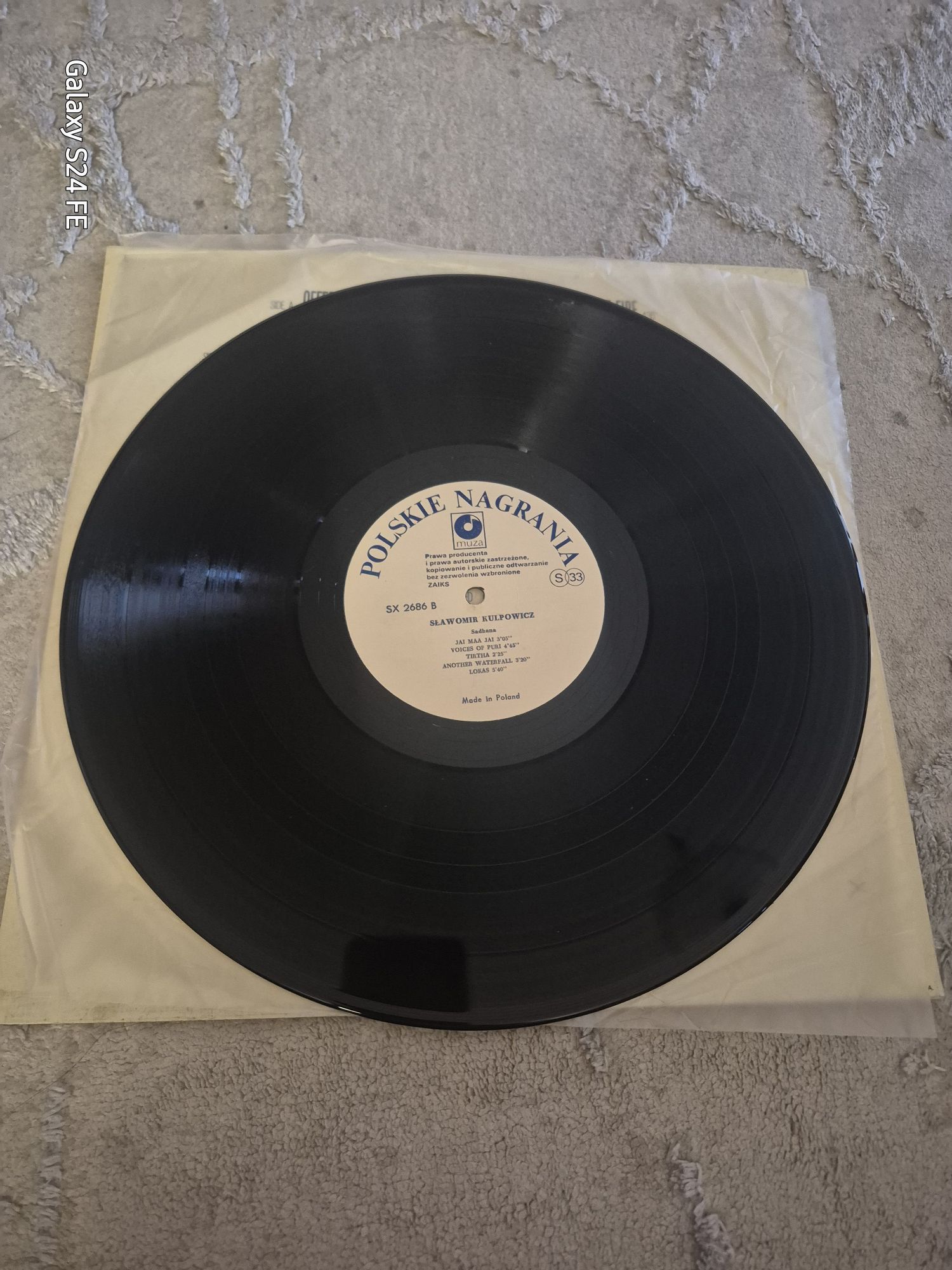 Płyta winylowa/Sławomir Kulpowicz-Sadhana/1989r.