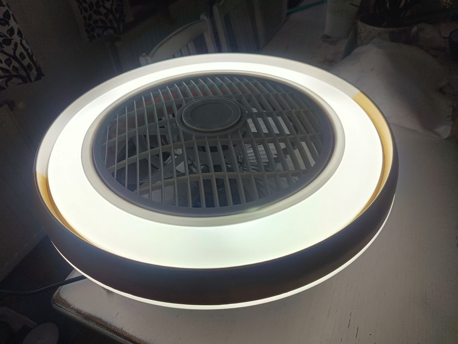 Wentylator sufitowy i lampa LED