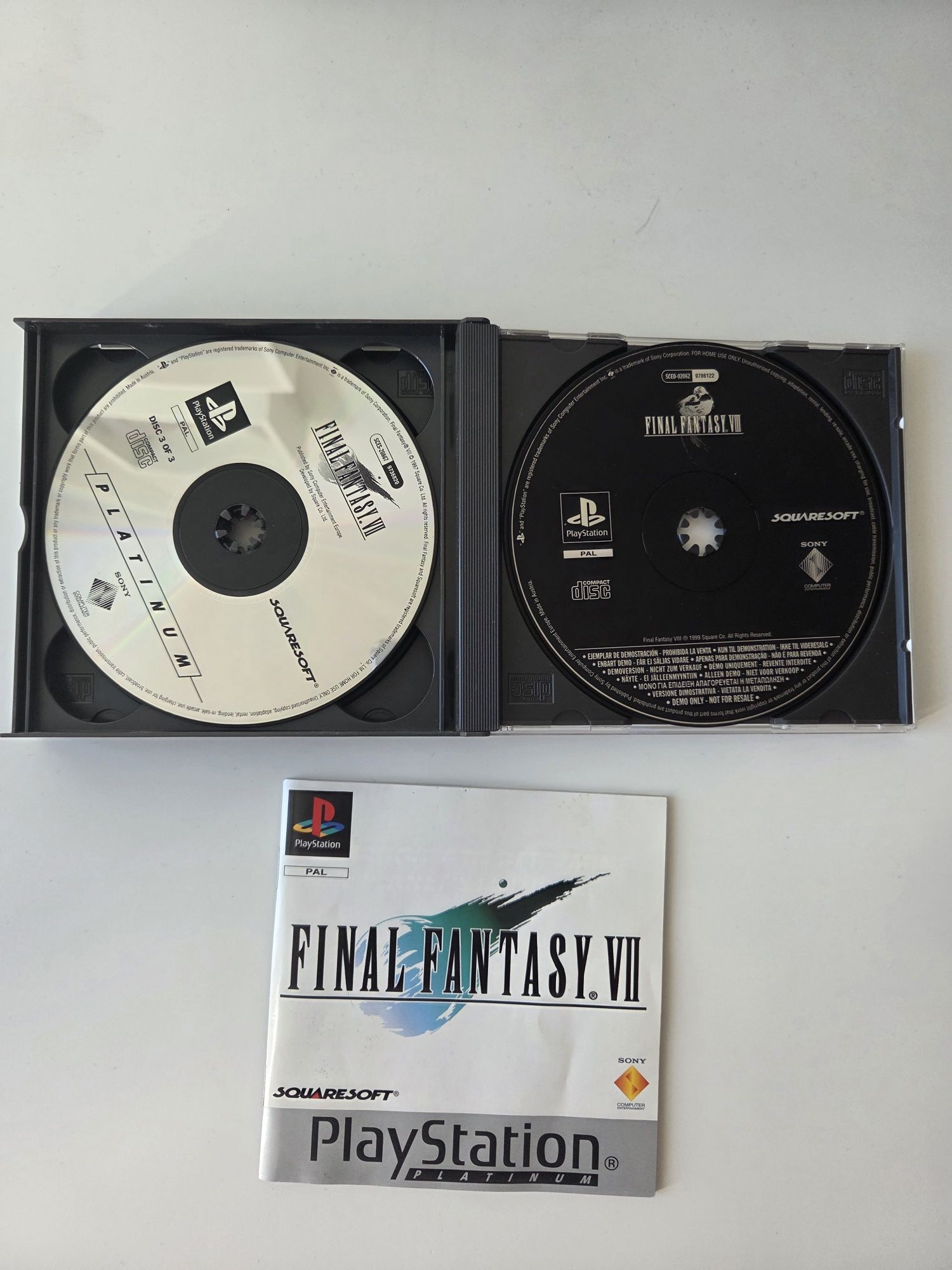 Final Fantasy VII PS1 Platinum PAL 3xAngielski