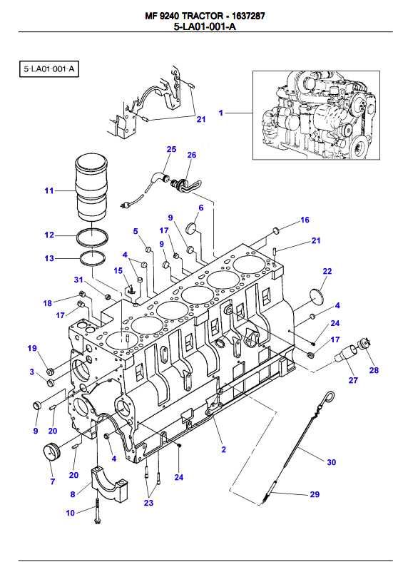 Katalog części MF 9240