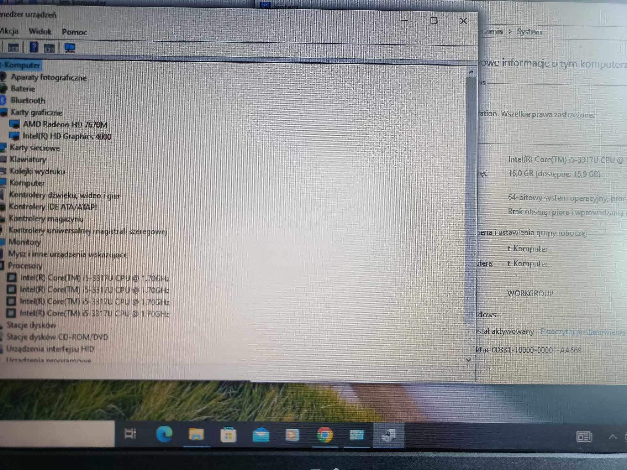 Dell  3521 i5/16GB/500gb ssd/dwie grafiki HD7670M