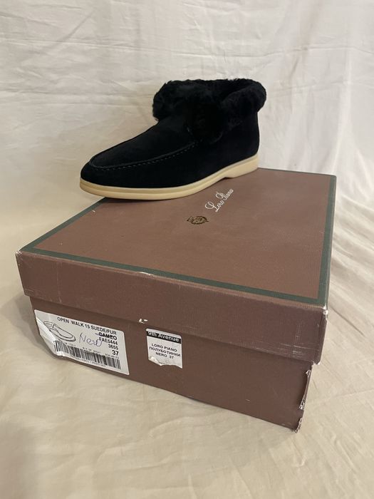 Лоферы с мехом Lora Piana