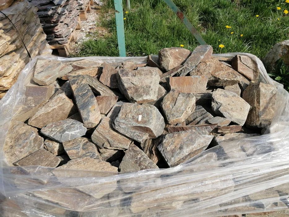 Łupek szarogłaz murowy na murek skalniak do ogrodu kamienie naturalne