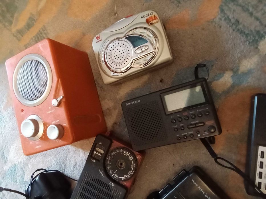 6 sztuk małe radia walkmeny sokół 310 wingo Panasonic silvercrest