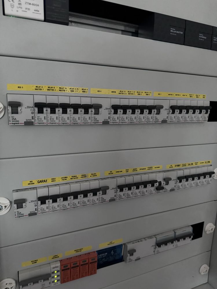 Inteligentny dom Loxone Grenton, instalacje elektryczne,