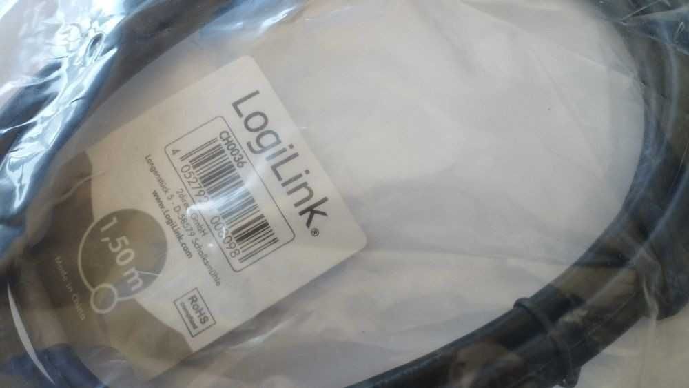 NOVO - Cabo LogiLink HDMI v1.4 1080p 1,50m - SELADO