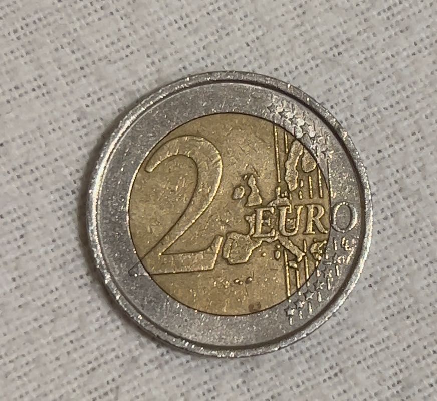 Moeda 2 euros 2002 Itália Rara