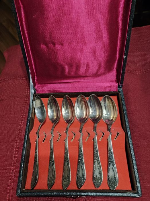 Ложки чайные, столовые, вилки мельхиор, новые и бу
