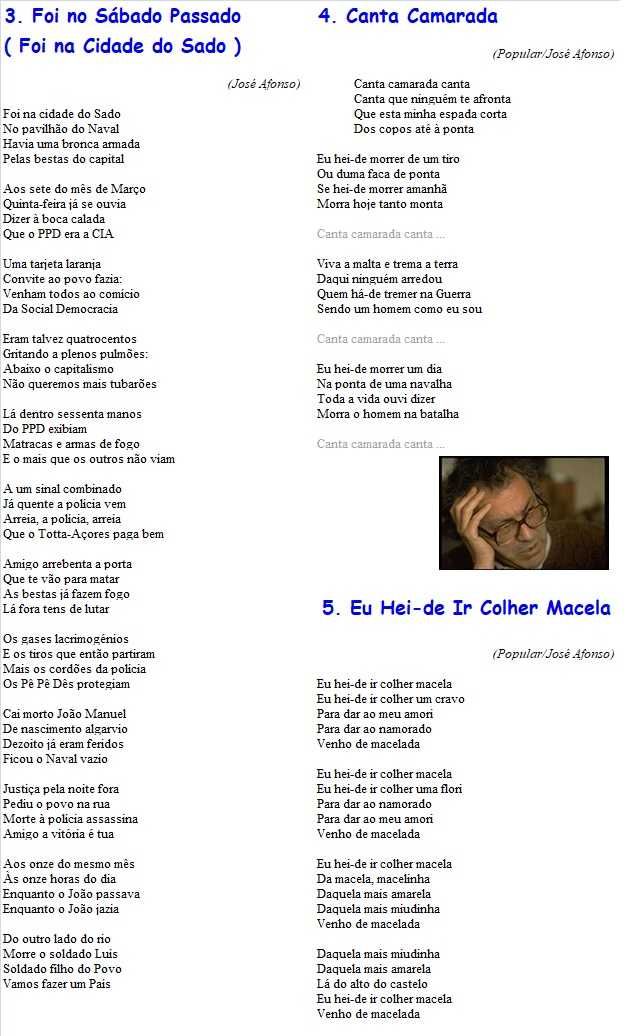 José Afonso, Francisco Fanhais	- - - - -		República	- - - - -	LP
