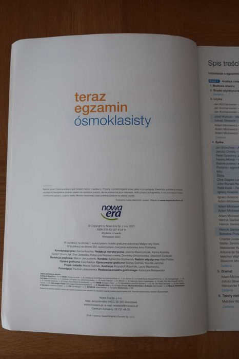 Język polski, Repetytorium, Teraz egzamin ósmoklasisty