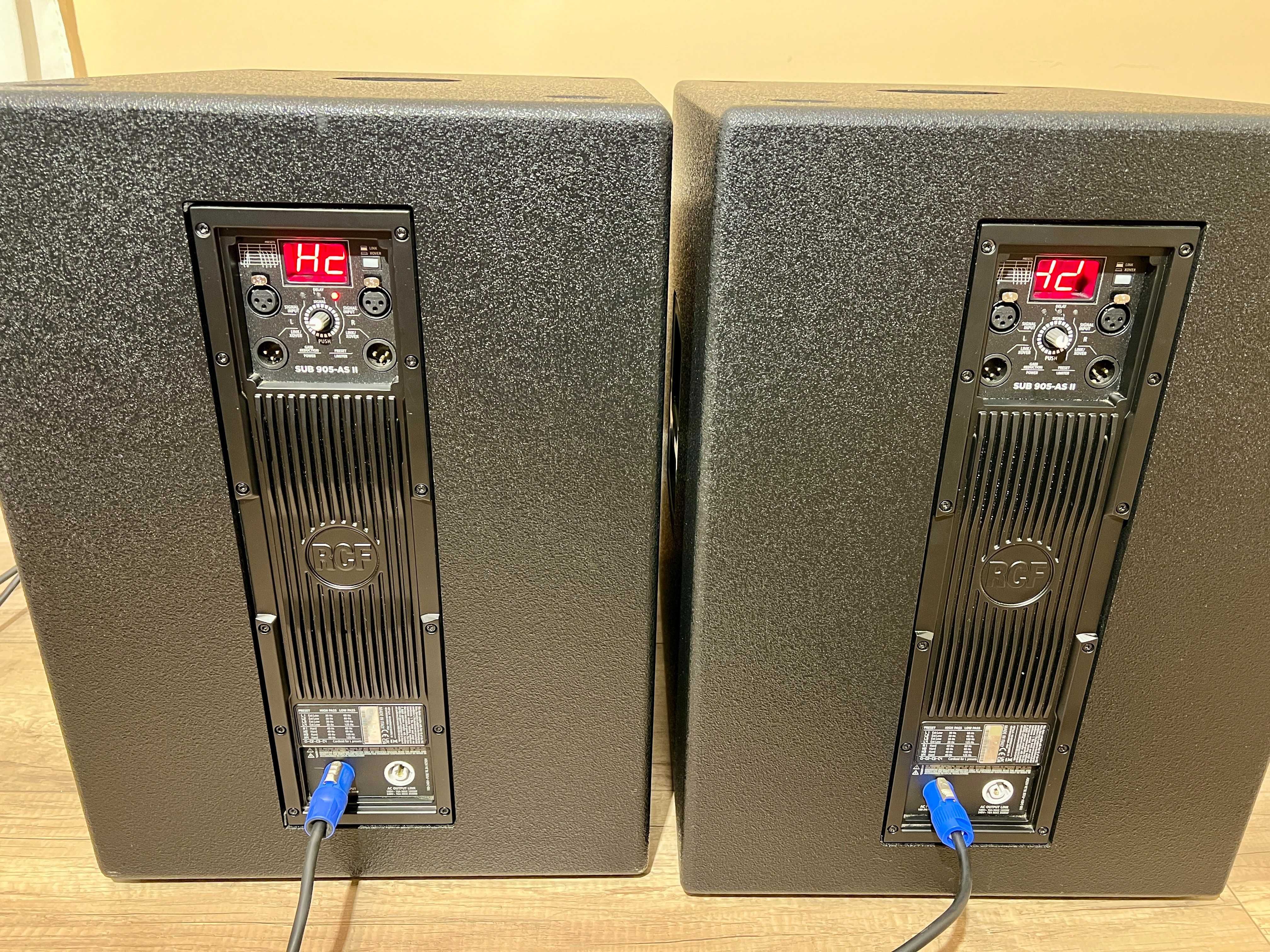 2x RCF 905 AS-II, mk2, subwoofer, made in Italy, + pokrowce