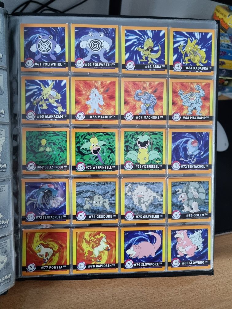Pokémon Artbox Series 1 Stickers 1999 (Coleção completa)