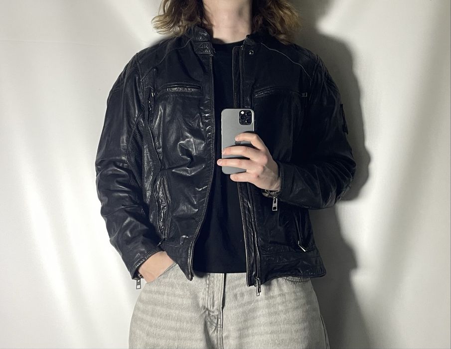 Вінтажна шкіряна мотокуртка Harley Davidson L кожанка харлей девидсон