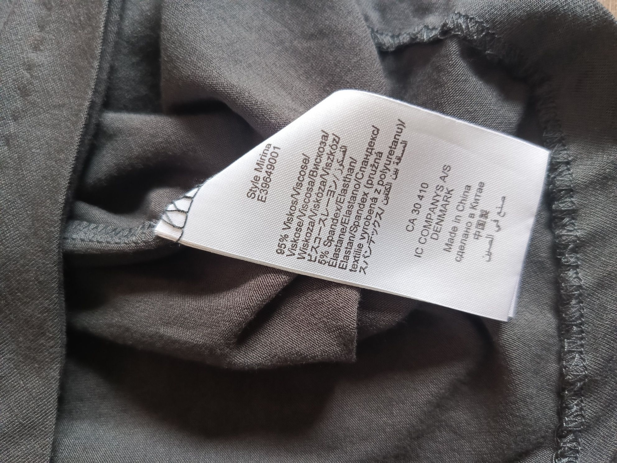 szara sukienka Part Two midi casual na ramiączkach letnia zwiewna eleg