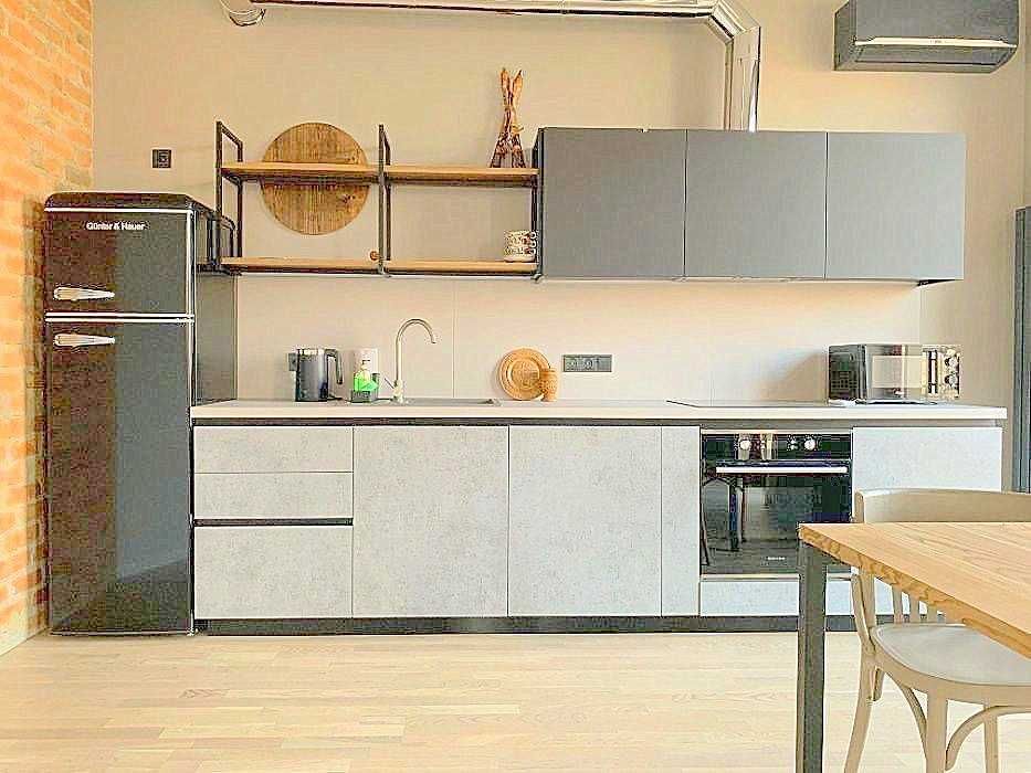 двуспальная квартира в стиле ЛОФТ, Гефест