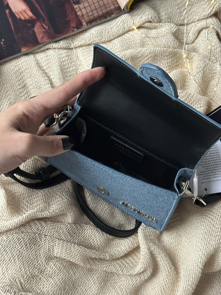 Сумка Jacquemus Mini джинсова | срібна фурнітура