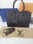 Torebka Louis Vuitton torba duzy kuferek czarna monogram